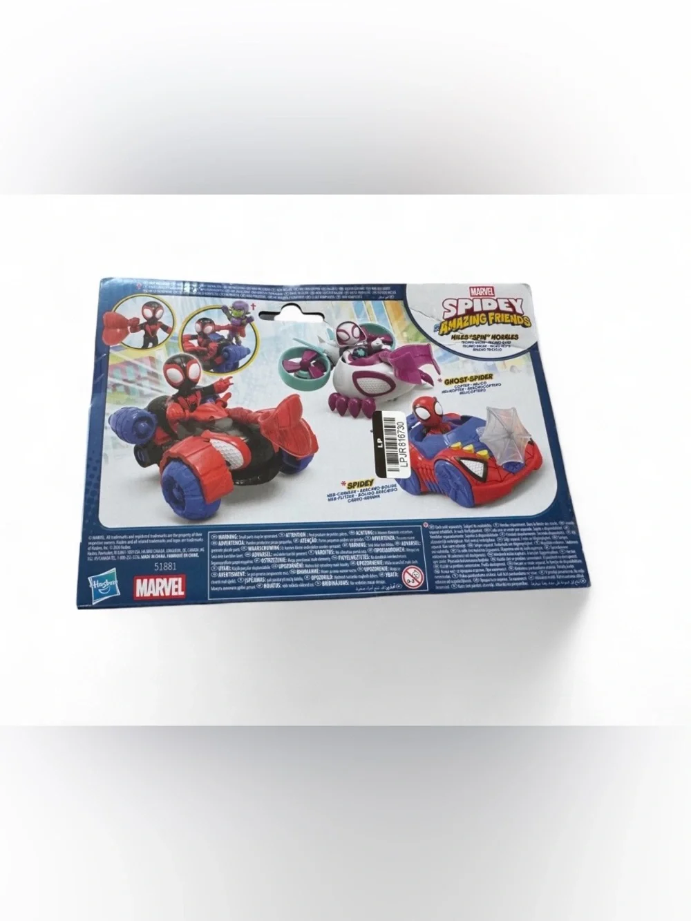 NIB Hasbro Marvel Spidey & His Amazing Friends Techno-Racer Vehicle Set